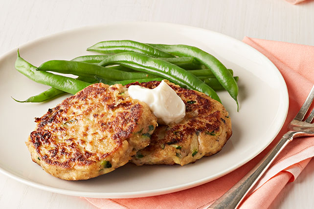 Salmon and Courgette Burgers